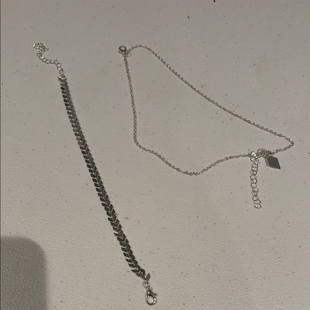 Elegant Silver  plated ankle braclets